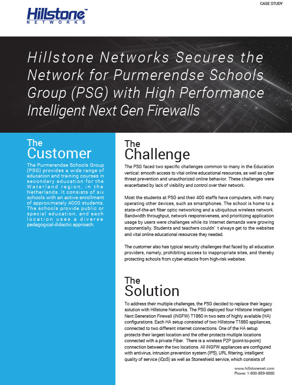 Hillstone-Networks-Secures-the-Network-for-Purmerendse-Schools-Group-PSG-with-High-Performance-Intelligent-Next-Gen-Firewalls